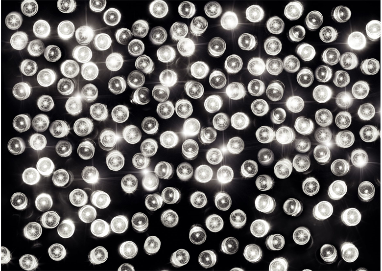 LED-Weihnachtslichterkette, weiß, mit flash-Effekt Bulinex 20-182