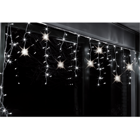 LED-Eiszapfen Lichtervorhang für Innen, Flash-Effekt Bulinex 20-192