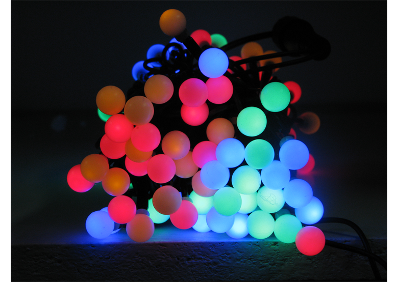 Weihnachtsbeleuchtung LED für Innen Kugeln bunt (80 Stck.) Bulinex 21-131