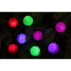 Weihnachtsbeleuchtung LED für Innen Kugeln bunt (20 Stck.) Bulinex 21-551