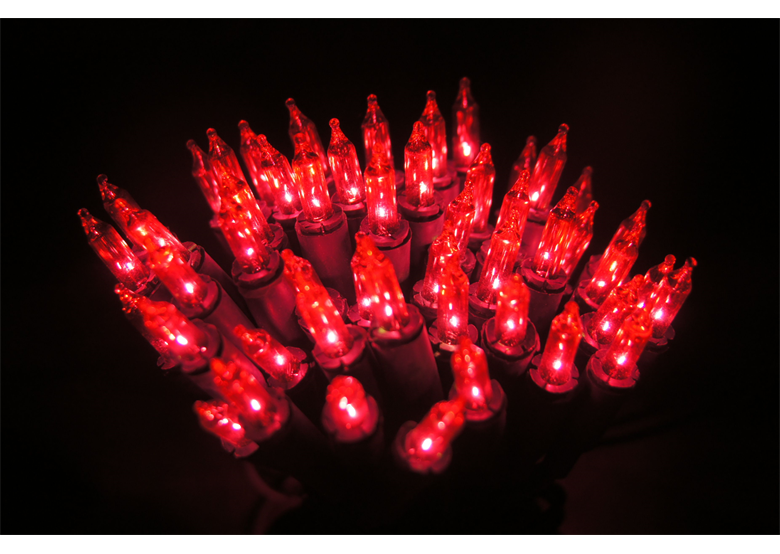 Weihnachtsbeleuchtung für Innen rosa (100 Stck.) Bulinex 30-183