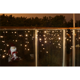 Weihnachtsbeleuchtung LED für Innen, Zapfen, weiß (60 Stck.) Bulinex 38-618