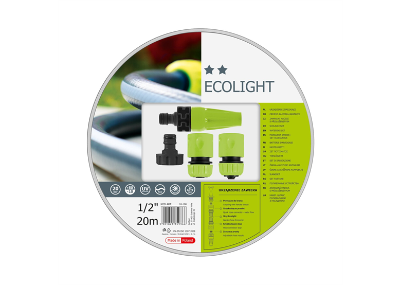 Sprinklerset Ecolight 20m 1/2" Cellfast 10-190