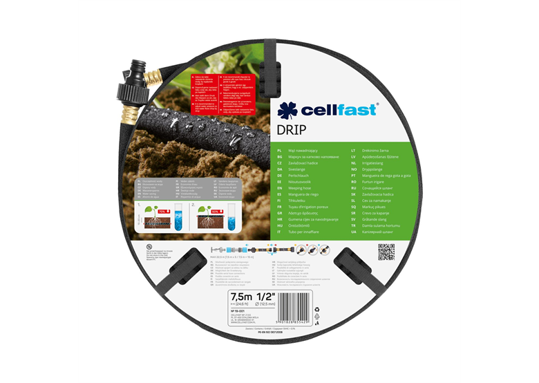 Bewässerungsschlauch DRIP 1/2" 15m Cellfast C 19-002