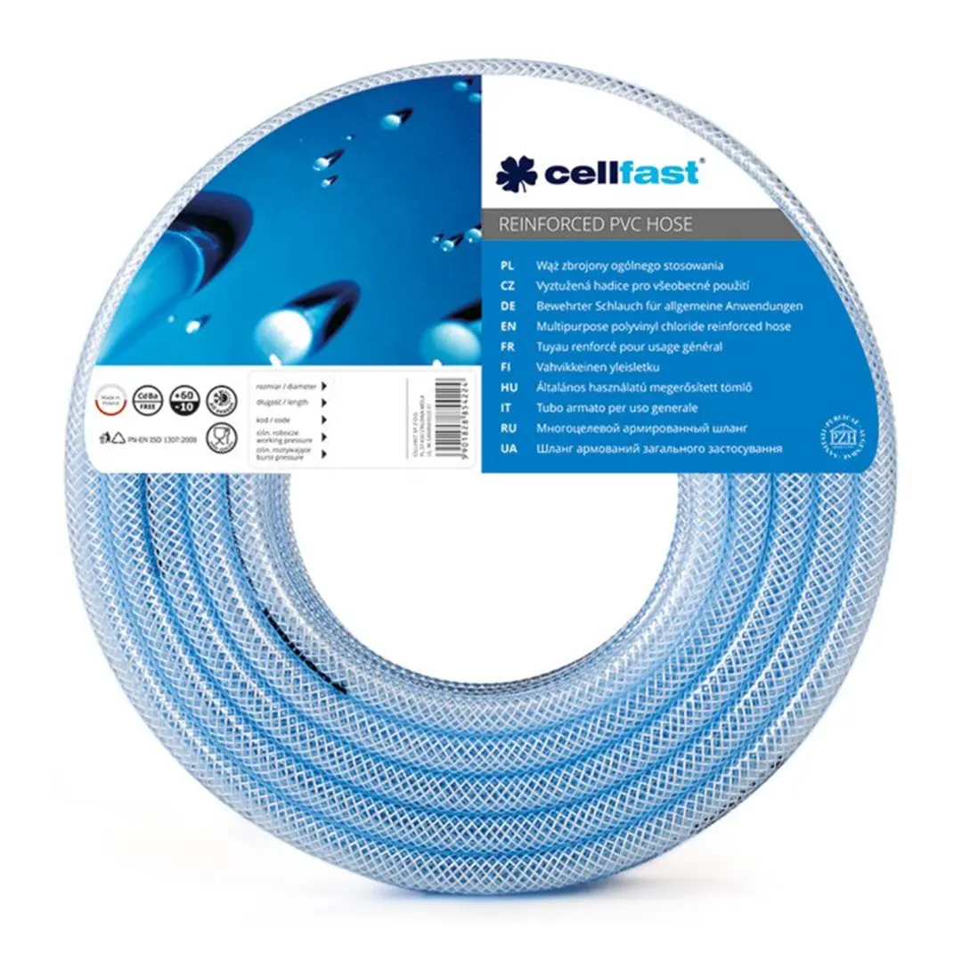 Mehrzweckschlauch verstärkt, 19mm x 3,5mm 30mb B Cellfast C 20-675