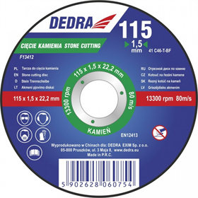 Trennscheibe für Stein 230mm Dedra F13453