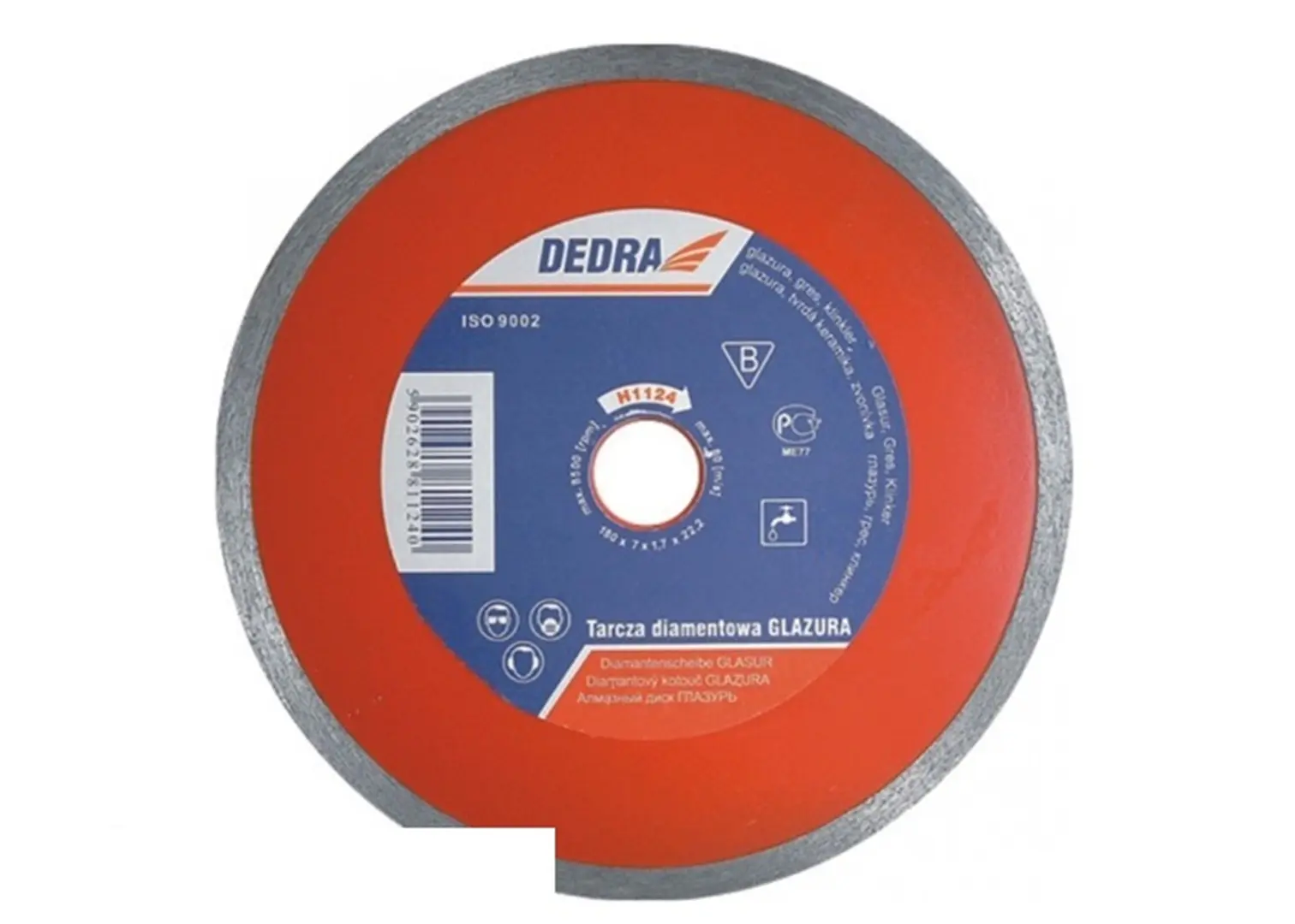 Diamant- Trennscheibe 180mm Dedra H1124