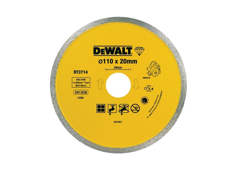 Diamant-Trennscheibe 110mm DeWalt DT3714