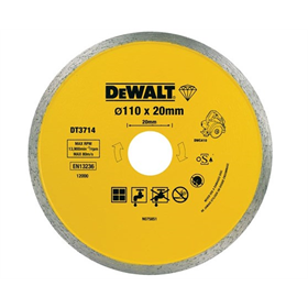 Diamant-Trennscheibe 110mm DeWalt DT3715