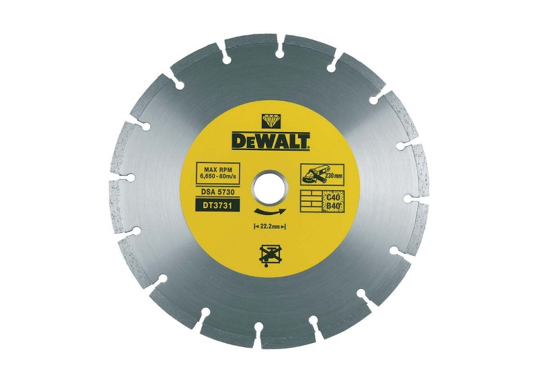 Diamant-Trennscheibe 230x22,2mm DeWalt DT3731