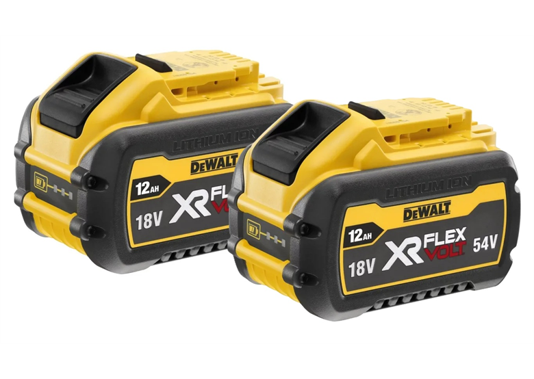 2 Batterien 54V 4.0Ah / 18V 12.0Ah DeWalt FLEXVOLT DCB548Y2