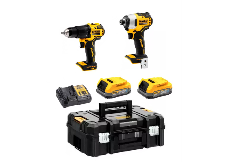 Werkzeugset 18V DeWalt XR DCK2062E2T 2x1.7Ah