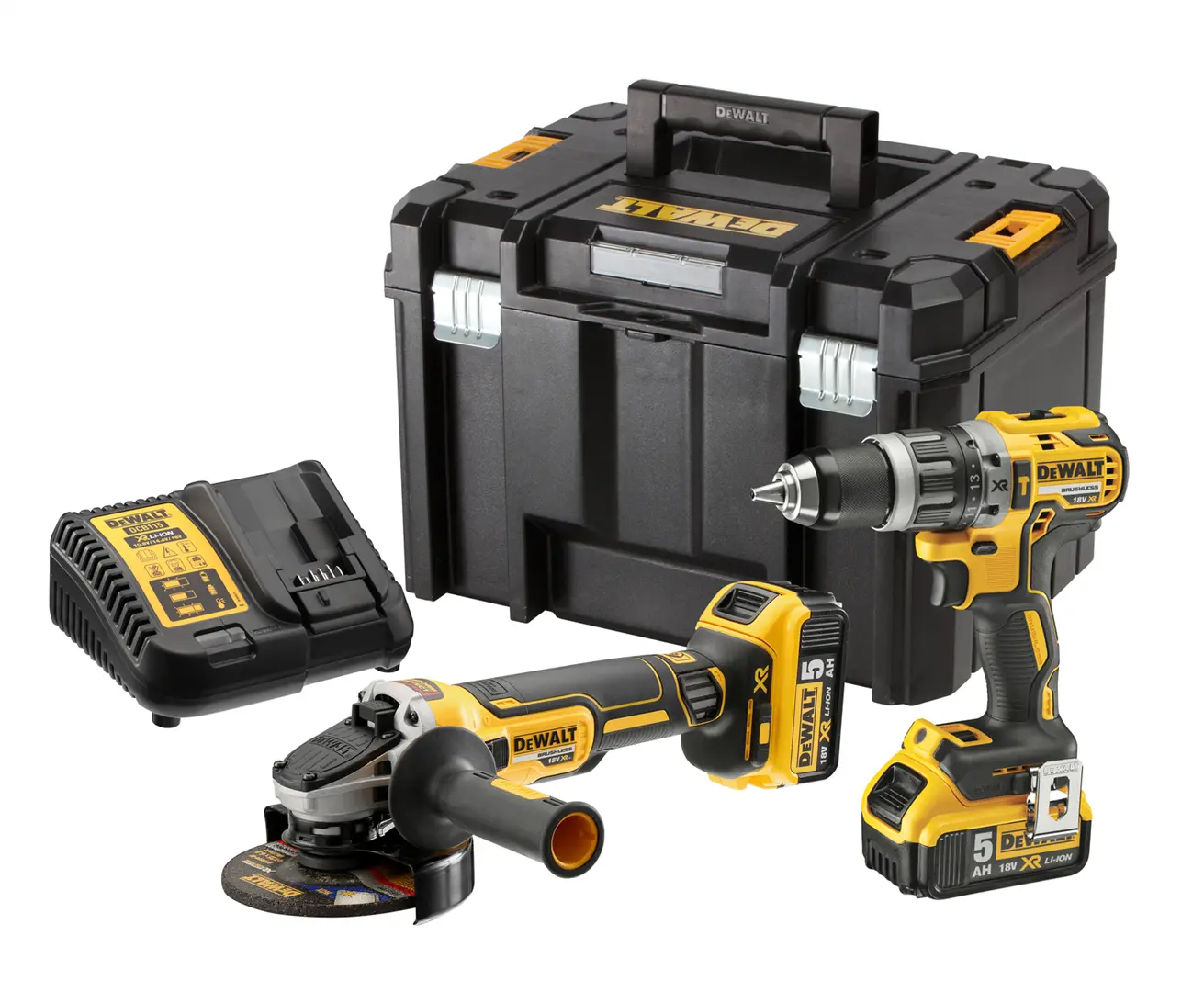 Werkzeugset 18V DeWalt XR DCK2080P2T 2x5.0Ah