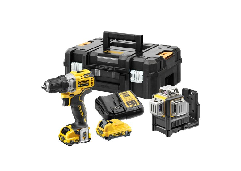 Werkzeugset 12V DeWalt XR DCK212D2T 2x2.0Ah