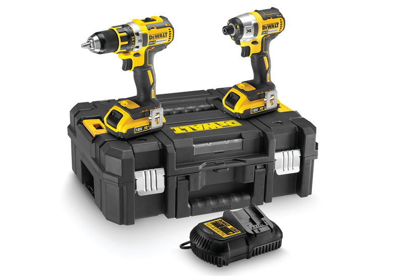 Werkzeugset 18V DeWalt XR DCK258D2T 2x2.0Ah