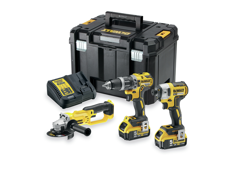 Werkzeugset 18V DeWalt XR DCK383P2T 2x5.0Ah