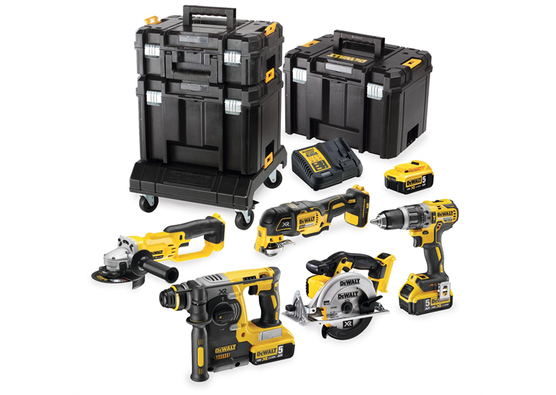 Werkzeugset 18V DeWalt XR DCK654P3T 3x5.0Ah