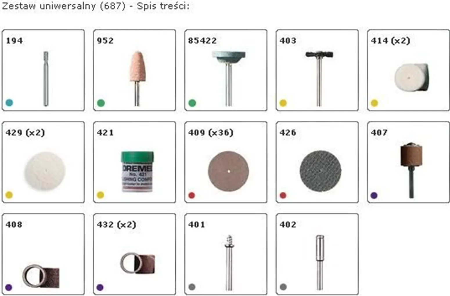 Mehrzweck-Set (687) Dremel 26150687JA