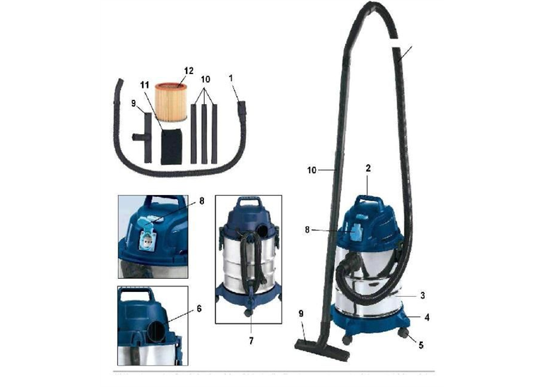 Staubsauger Einhell BT-VC 1250 SA