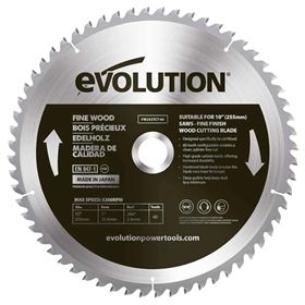 255-mm-Zahnsäge Evolution EVO-FW255TCT-60
