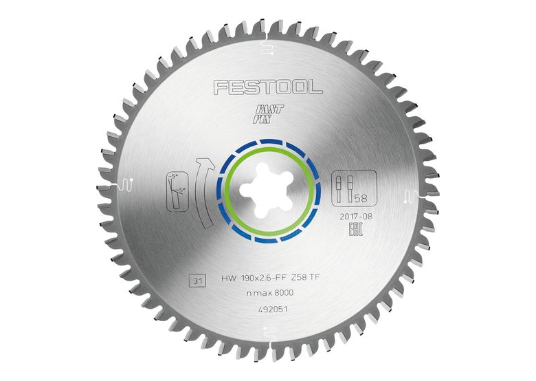 Spezial-Sägeblatt Festool 190X2,6 FF TF58