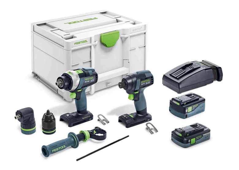 Werkzeugset 18V Festool TID18 5,2/4,0-Set TPC18 1x4.0Ah, 1x5.2Ah