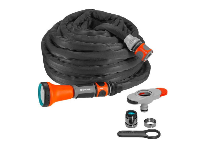 Textilschlauch Liano 10-m-Set mit Hahnverbinder für Indoor-Wasserhähne Gardena 18427-20