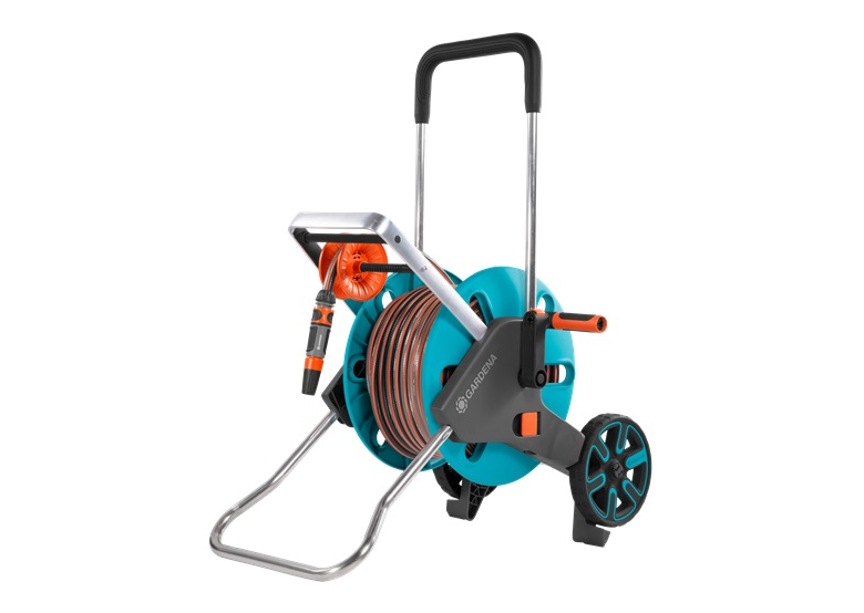 Wagen mit 1/2" 20m Schlauch und Sprinkler Gardena CleverRoll M Easy