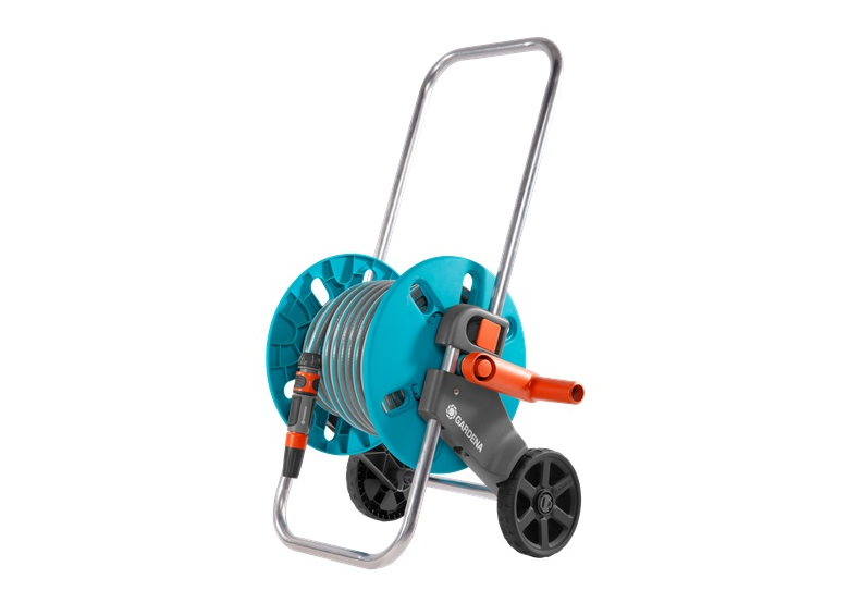 Wagen mit 1/2" 20m Schlauch und Sprinkler Gardena CleverRoll S