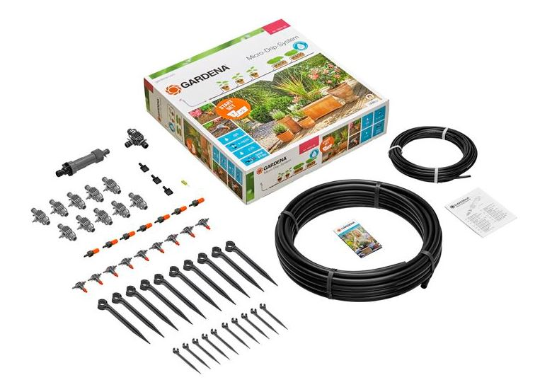 Micro-Drip-System Start Set Pflanztöpfe M Gardena Micro-Drip-System