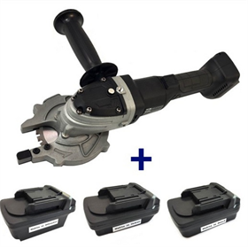 Bewehrungsschneider mit Adaptern für Akkus von Bosch, DeWalt, Milwaukee und Makita Glob TOOLS DC1030