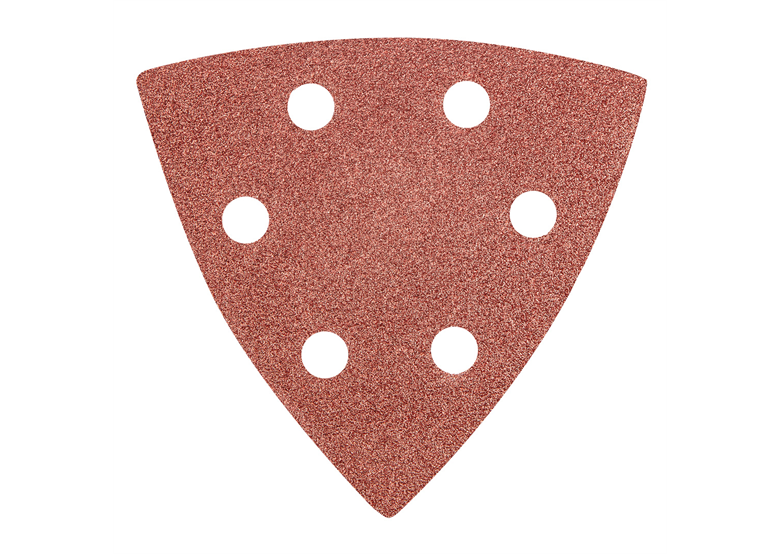 Delta-Schleifpapier mit Klettverschluss 93x93mm K 80, 5 Stück Graphite 55H765