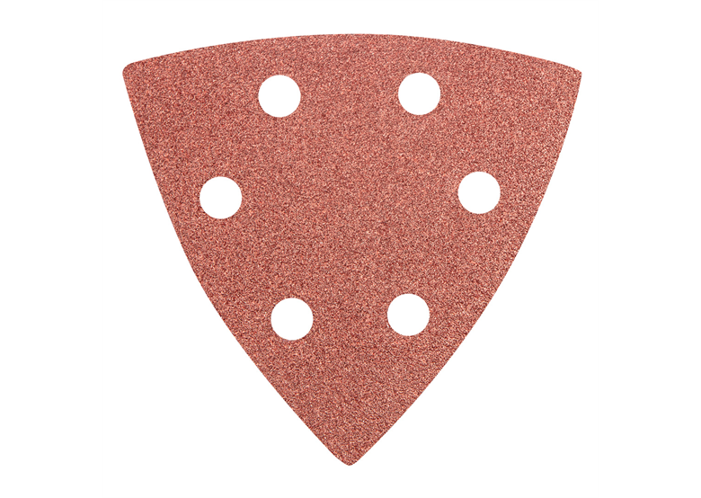 Delta-Schleifpapier mit Klettverschluss 93x93mm K 100, 5 Stück Graphite 55H766
