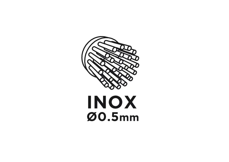 Drahtbürste 80mm x M14, INOX Graphite 57H582