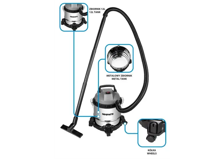 Universal Staubsauger Graphite 59G613