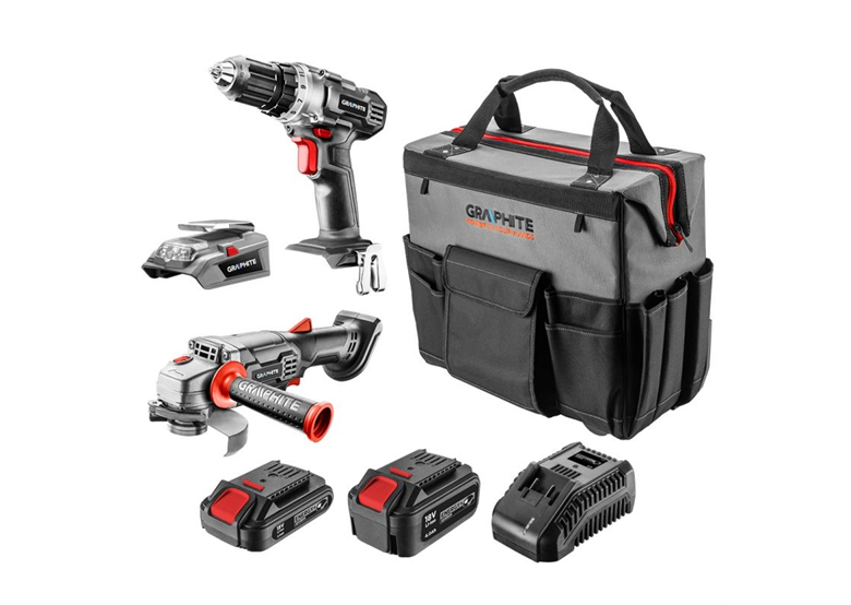 Werkzeugset 18V Graphite Energy+ 58G093-CS 1x4.0Ah, 1x2.0Ah