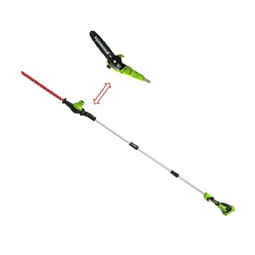 Säge und Heckenschere mit Ausleger Greenworks GD40PSH
