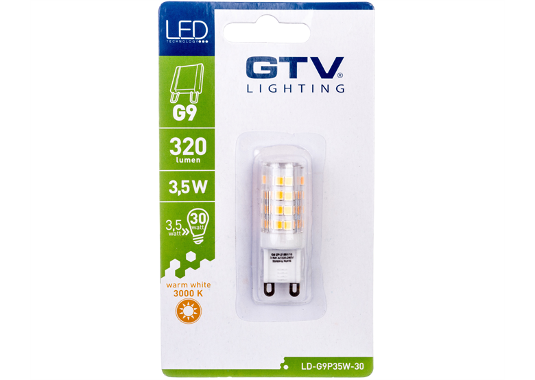 LED-Leuchtmittel GTV LD-G9P35W-30
