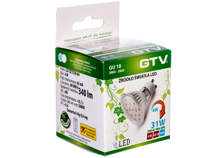 LED-Leuchtmittel GTV LD-SZ1510-64