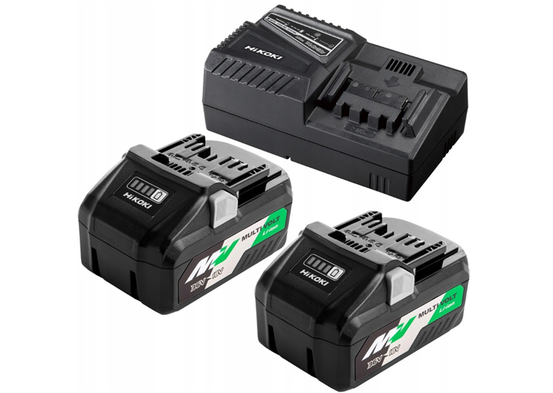 18-V-Starter-Set: 2 Akkus à 4,0 Ah (BSL36B18X) + Ladegerät (UC18YSL3) Hikoki UC18YSL3 WJZ