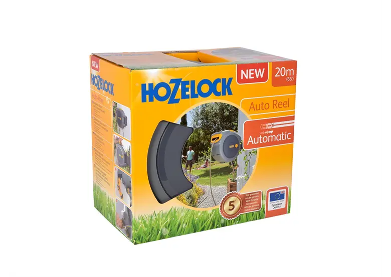 Wandschlauchbox Auto Reel mit Schlauch 1/2" 30m SELECT inkl. Starterset 5-tlg.  Hozelock 2403