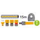 Gartenschlauch-Wandtrommel mit Schlauch 1/2'' 15m Hozelock 2422