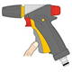 Pistolensprenger gerade 3-Funktionen Jet Spray Ultramax Hozelock 2696