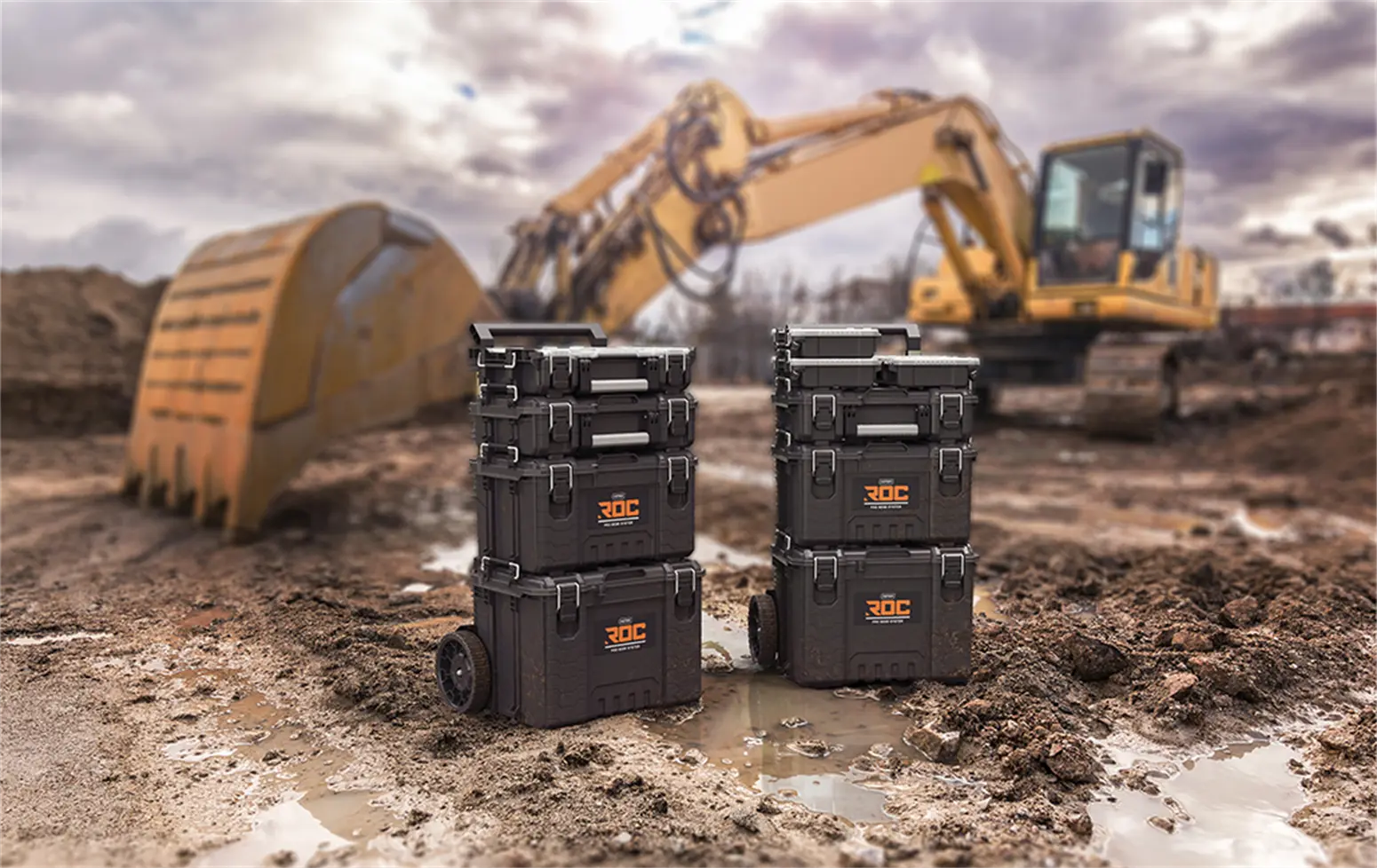 Set mit 3 Boxen Keter ROC PRO GEAR 2.0