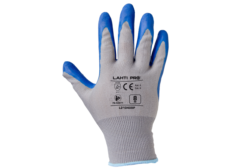 Latex-Handschuhe L210407P, 12 Paar, 7 Lahti Pro L210407W