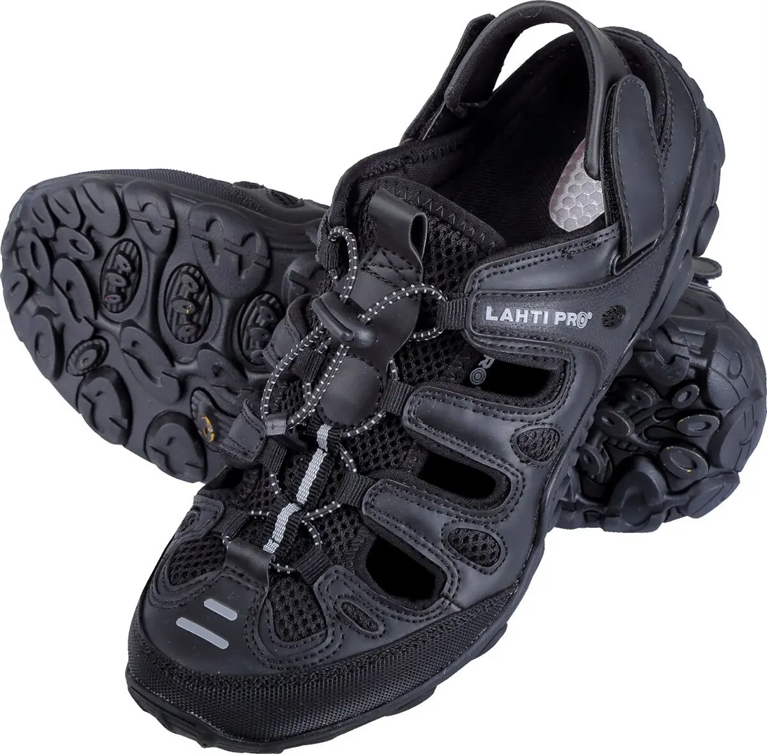 Sandalen, Schwarz und Grau, 43 Lahti Pro L3061143