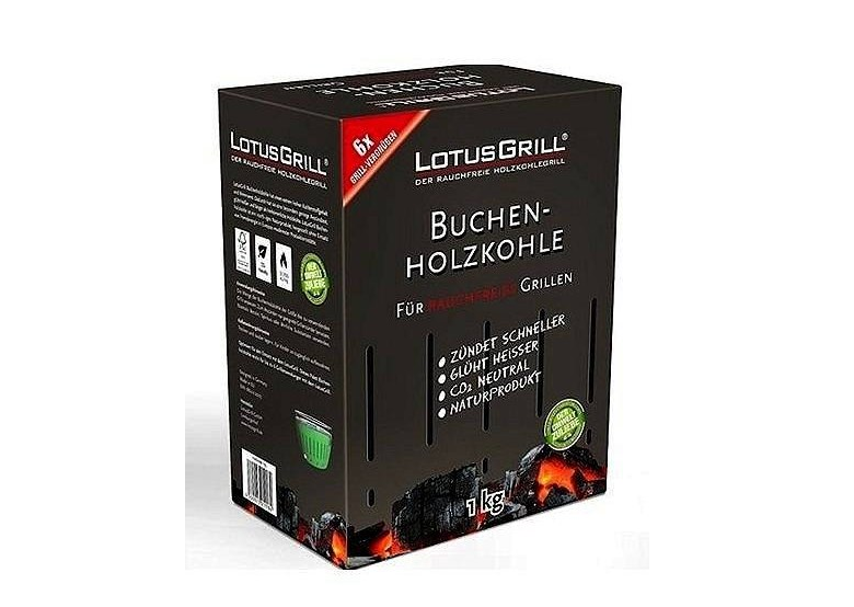 Holzkohle 1kg Lotus Grill LK-1000-B