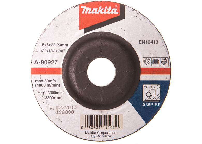Schruppscheibe 115x6x22mm Makita A-80927