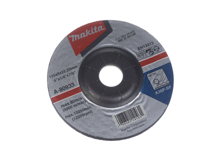 Schruppscheibe 125x6x22mm Makita A-80933