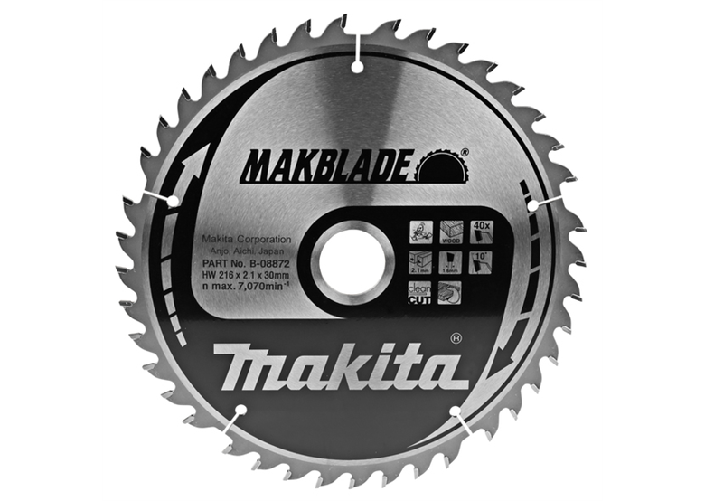 Sägeblatt MAKBLADE  CMSM21640G 216x30mm T40 Makita B-08872